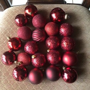 Vintage 21 Plastic Xmas Assorted Ornaments